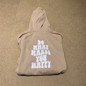 h and m hoodie with costume design on the back